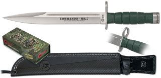 Baïonnette K25 COMMANDO vert. CNC