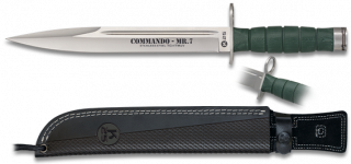 Bayoneta K25 COMMANDO  verde CNC 26cm
