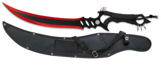 machete Albainox negro / rojo anillas