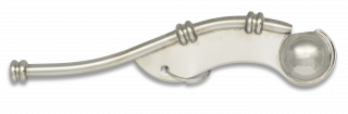 Chromed metal Boatswain military whistle