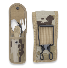 SET CUBIERTOS CAMPING CON FUNDA