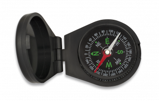 Oil filled fiber compass with flap.Black