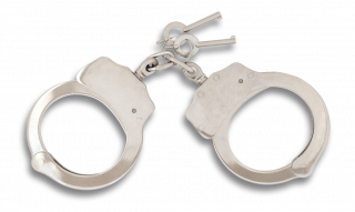 Professional handcuffs. Stainless steel