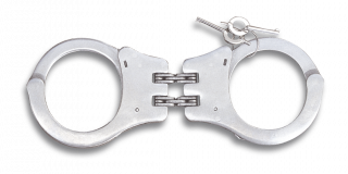 Professional handcuffs. Dual hinge.Stain