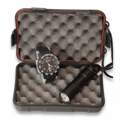 Set:Box+black watch+flashlight 12177