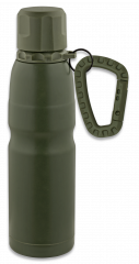 Bouteille thermos. Mousqueton,porte-clés