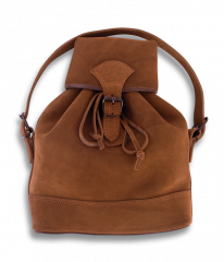 Split leather hunting pouch