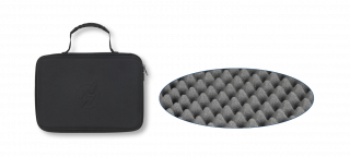 Semi-rigid molded nylon briefcase