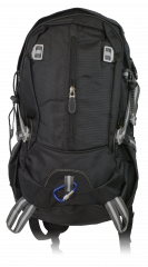 Barbaric black backpack. 30 lt