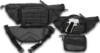 Barbaric fanny pack for gun. Black