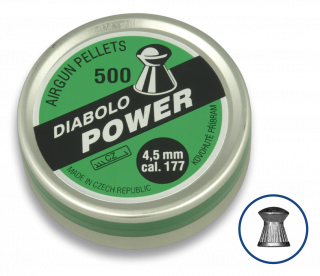 Plombs DIABOLO POWER.Cal 4.5 (500pcs)