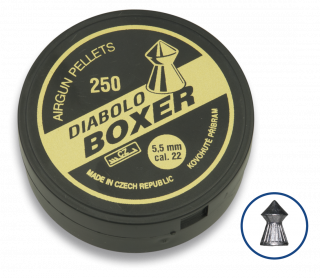 DIABOLO BOXER pellets. Cal. 5.5. 250 pcs