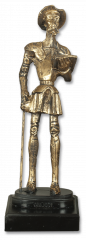 "Quijote" resin trophy with base (23 cm)