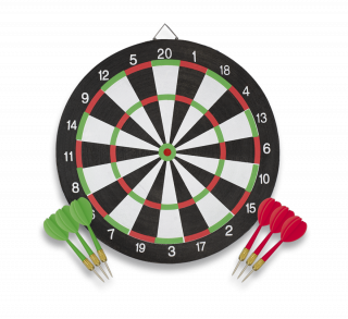 Dartboard 41 cm with 6 darts ALBAINOX