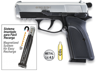 pistola ekol P66C CO2 bolas de acero 4.5
