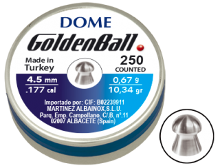 balines de plomo GoldenBall Dome 4.5 mm