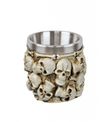 Decoration skulls shot glass. 6 cm