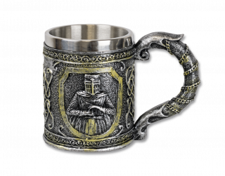 Taza decoración Templarios 12 cm