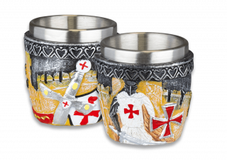 vaso chupito resina templario Knight