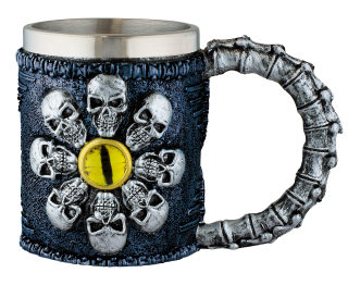 Resin mug. Skulls-eye