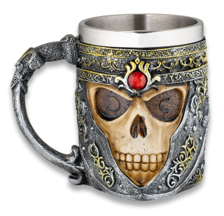 Resin mug. Skull-Templar