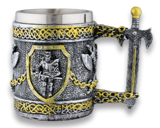 Resin mug. Templar knight