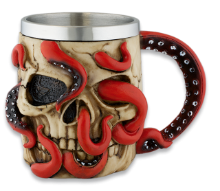 Taza Resina Pulpo - Calavera