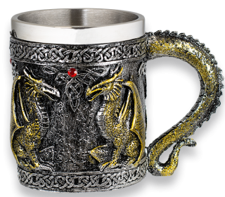 "Dragons" resin mug