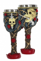 copa resina rose & skull. Tole10
