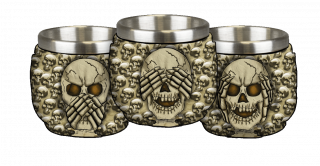 vaso chupito Tole10 3 calaveras