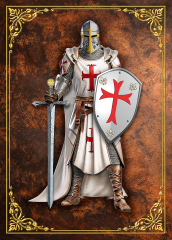 Marco de Resina Templario blanco 10.8x15