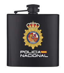 Petaca Inox Negra  6 OZ  ALBAINOX