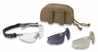 Ballistic goggles BOLLE COMBAT kit TAN